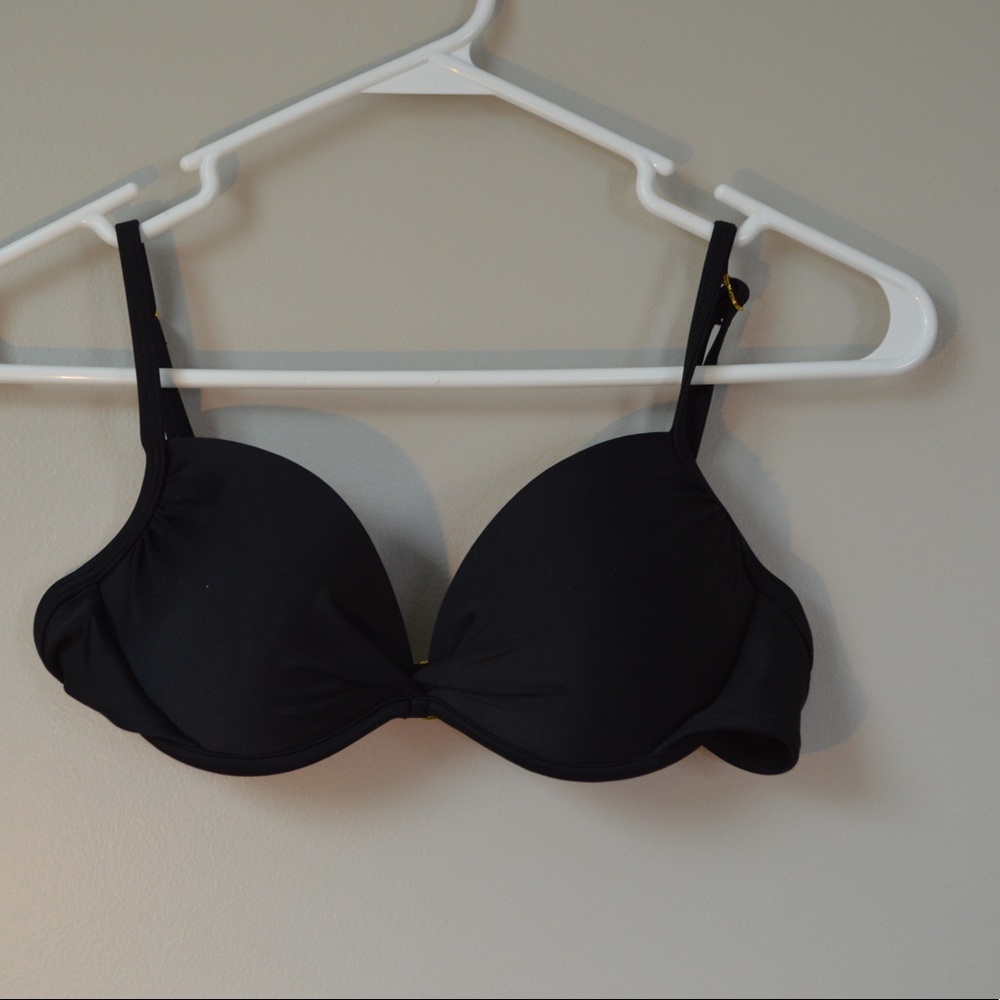 black push-up bikini